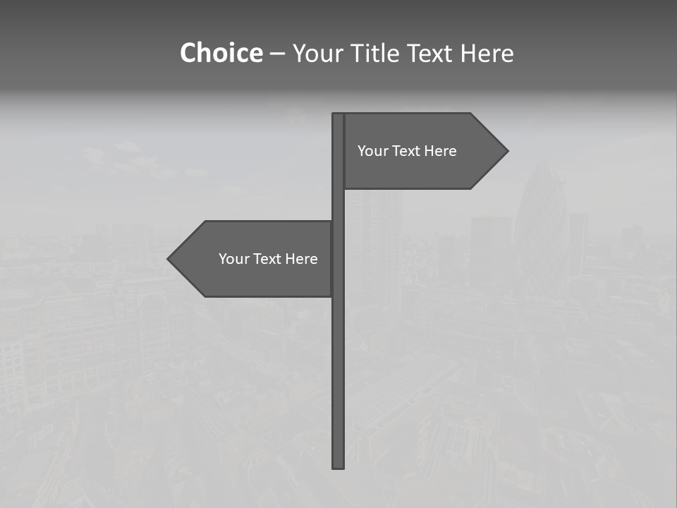 Skyscraper Tall Panorama PowerPoint Template