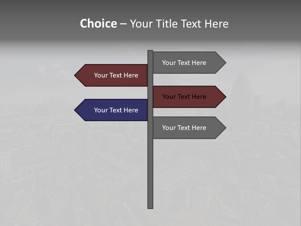 Skyscraper Tall Panorama PowerPoint Template