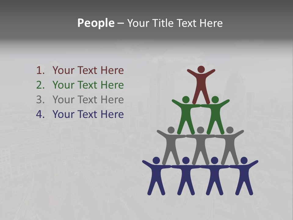 Skyscraper Tall Panorama PowerPoint Template