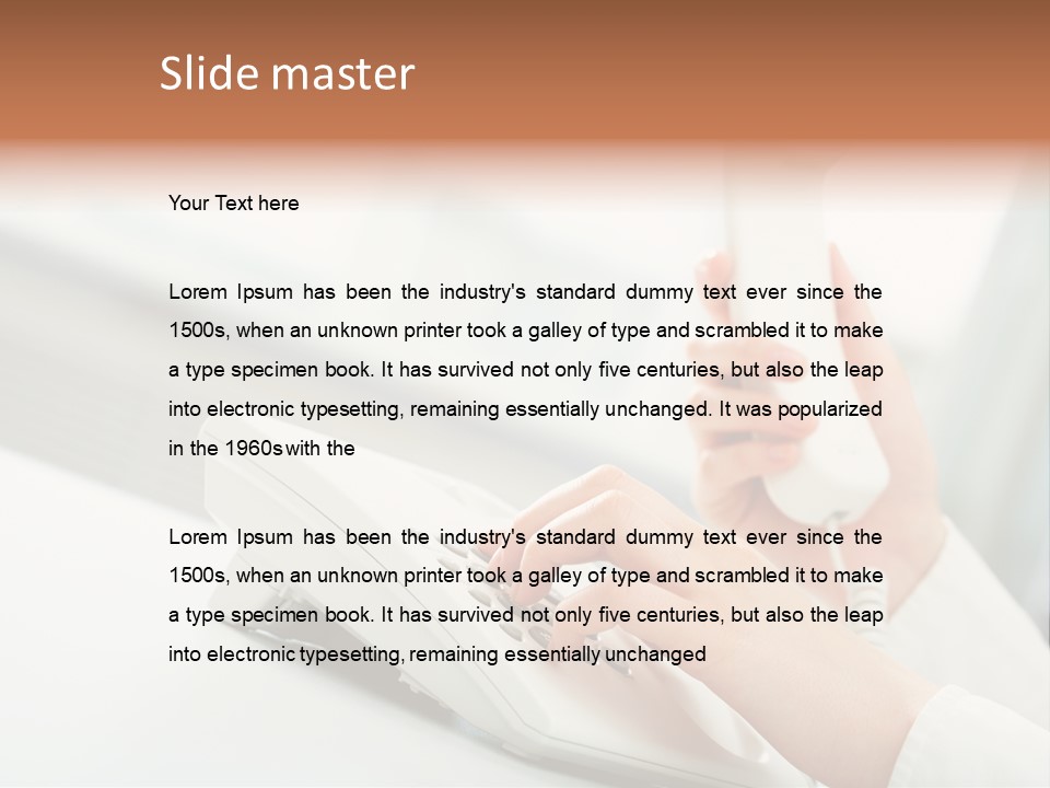 Business Plastic Phone PowerPoint Template