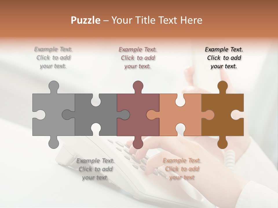 Business Plastic Phone PowerPoint Template