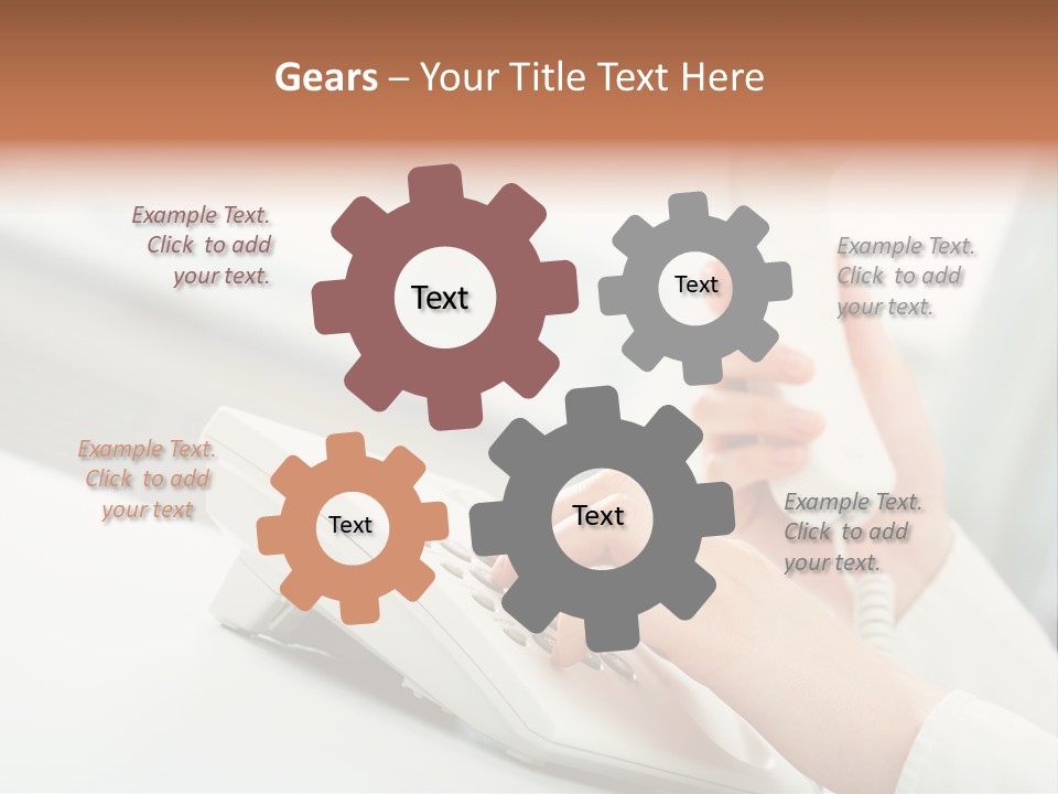 Business Plastic Phone PowerPoint Template