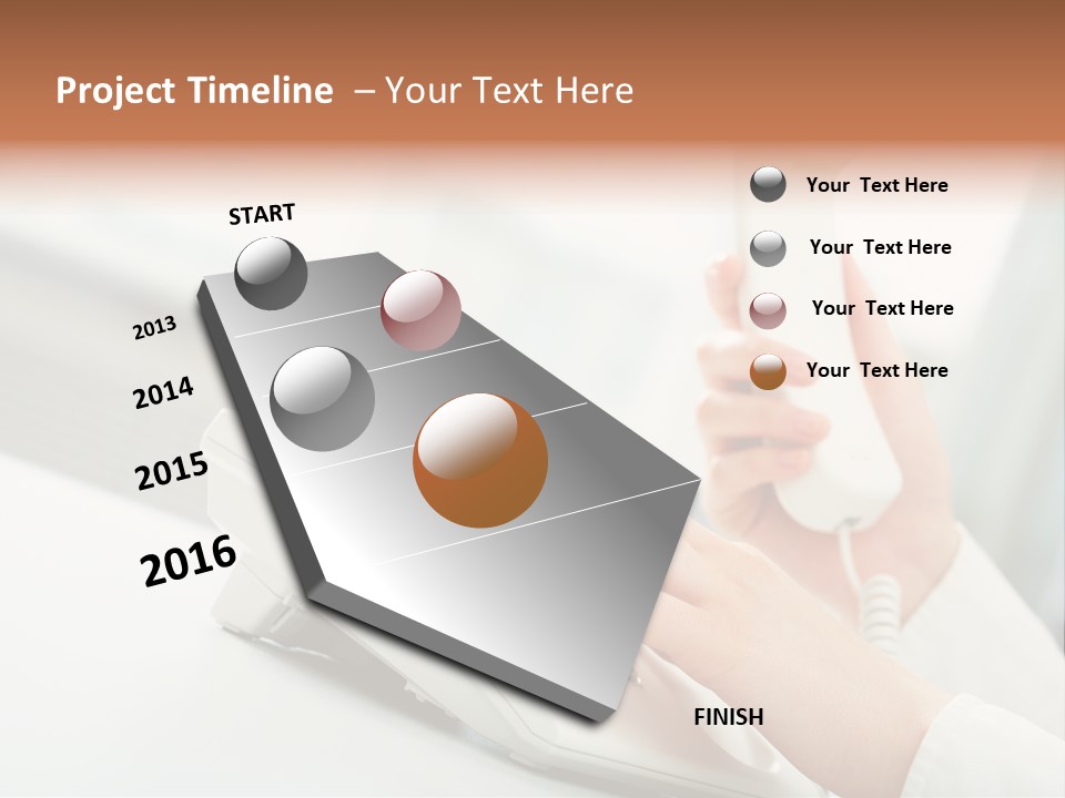 Business Plastic Phone PowerPoint Template