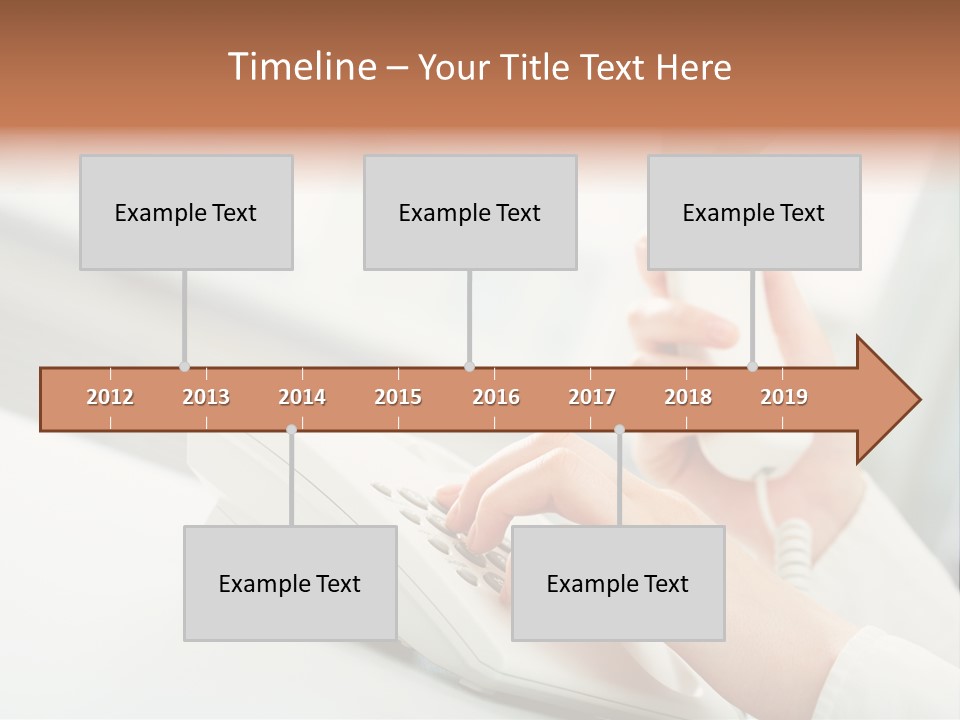Business Plastic Phone PowerPoint Template