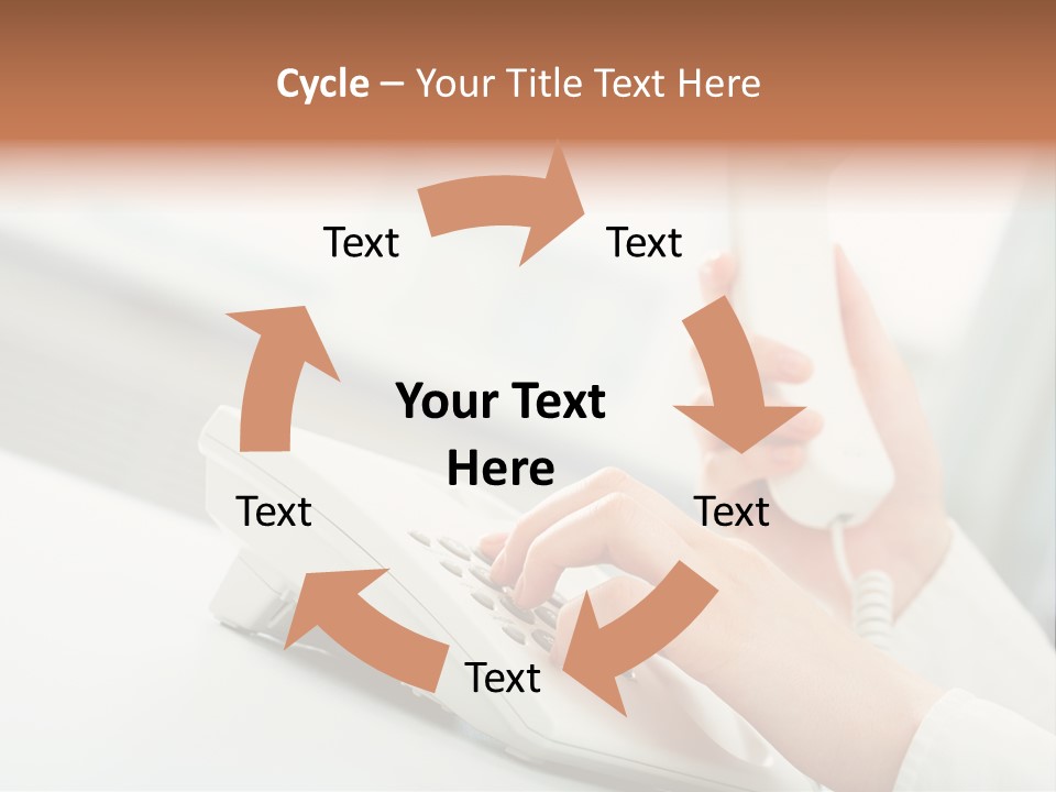 Business Plastic Phone PowerPoint Template
