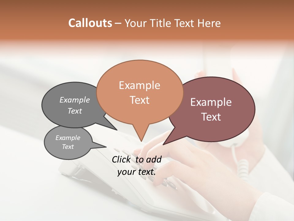 Business Plastic Phone PowerPoint Template