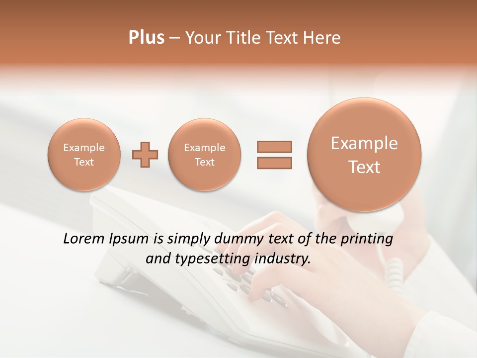 Business Plastic Phone PowerPoint Template