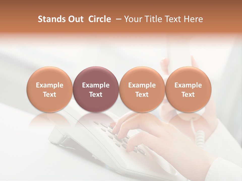 Business Plastic Phone PowerPoint Template