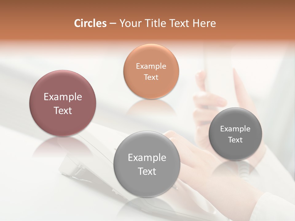 Business Plastic Phone PowerPoint Template