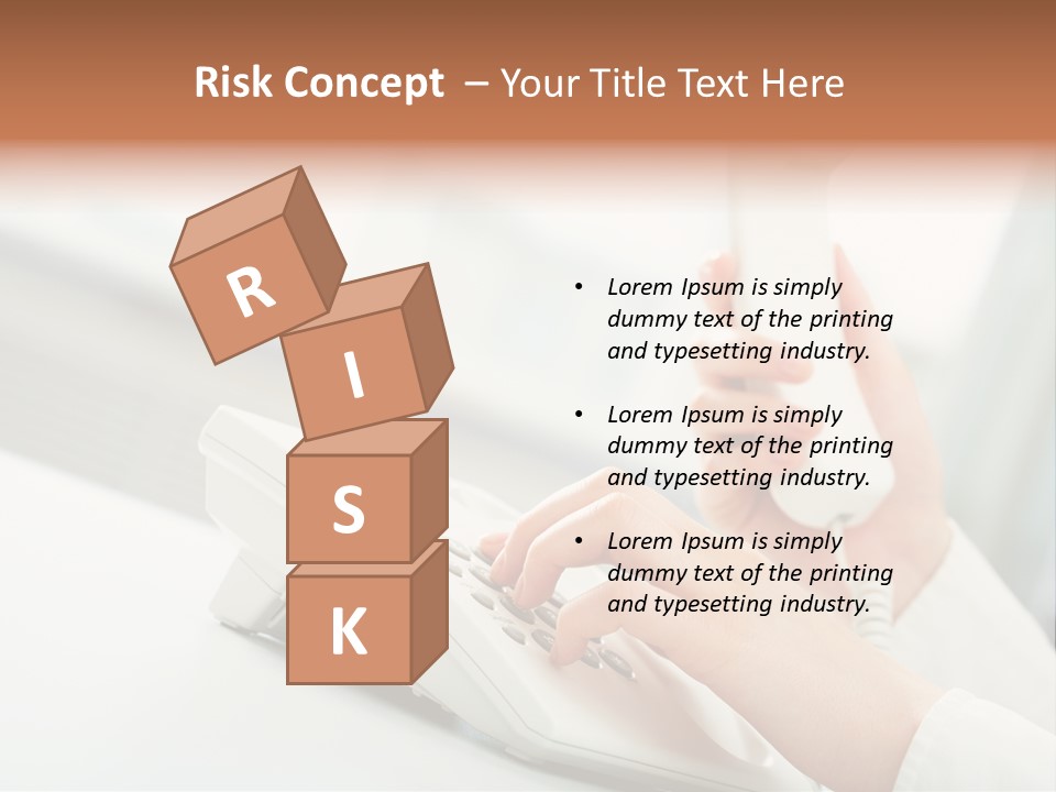 Business Plastic Phone PowerPoint Template