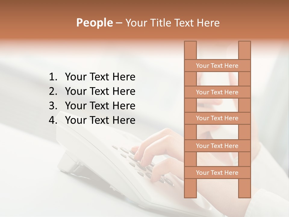 Business Plastic Phone PowerPoint Template