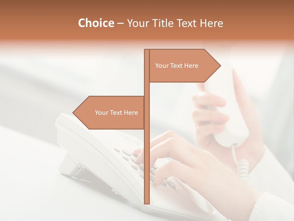 Business Plastic Phone PowerPoint Template