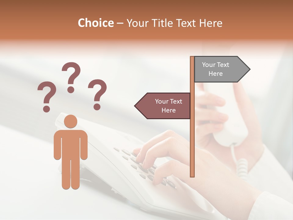 Business Plastic Phone PowerPoint Template