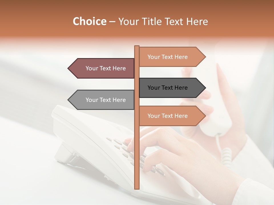 Business Plastic Phone PowerPoint Template