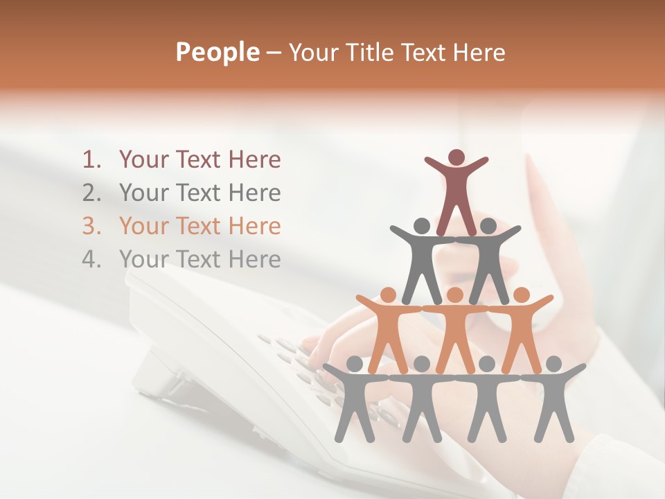 Business Plastic Phone PowerPoint Template