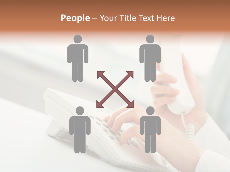 Business Plastic Phone PowerPoint Template