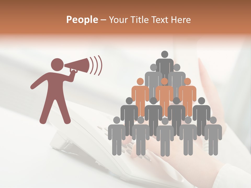 Business Plastic Phone PowerPoint Template