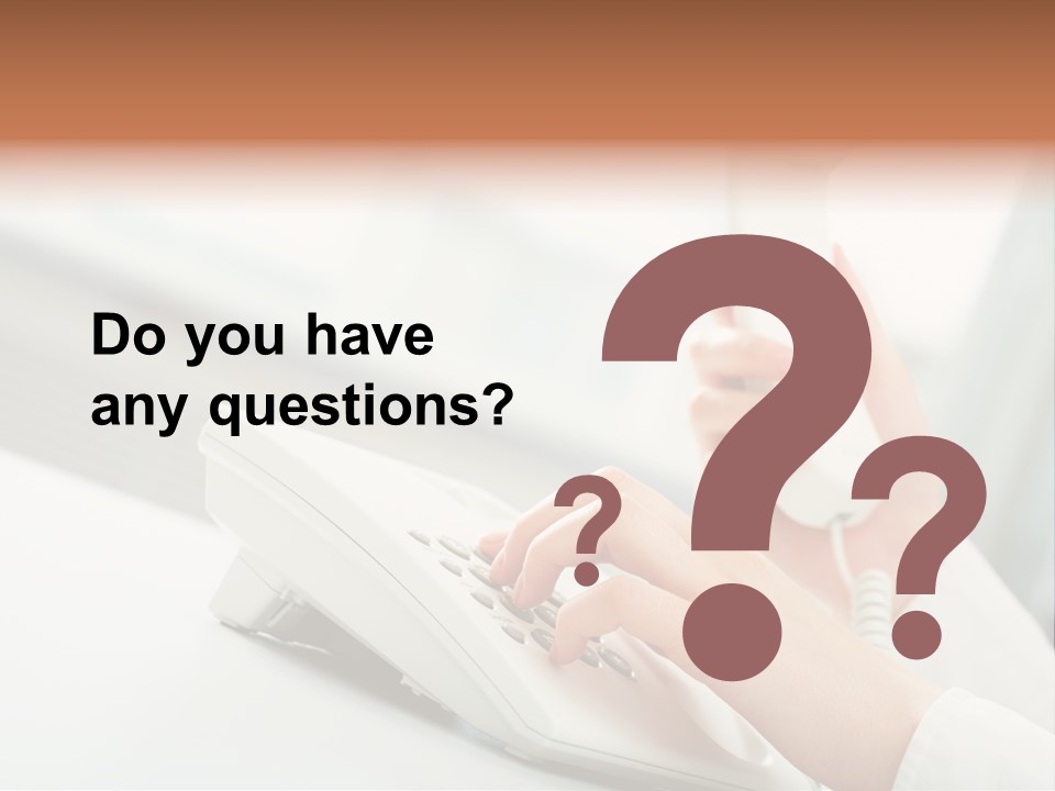 Business Plastic Phone PowerPoint Template