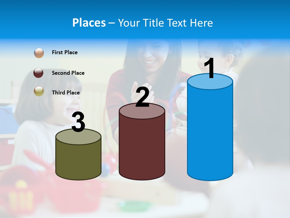 Young Preschooler Toy PowerPoint Template