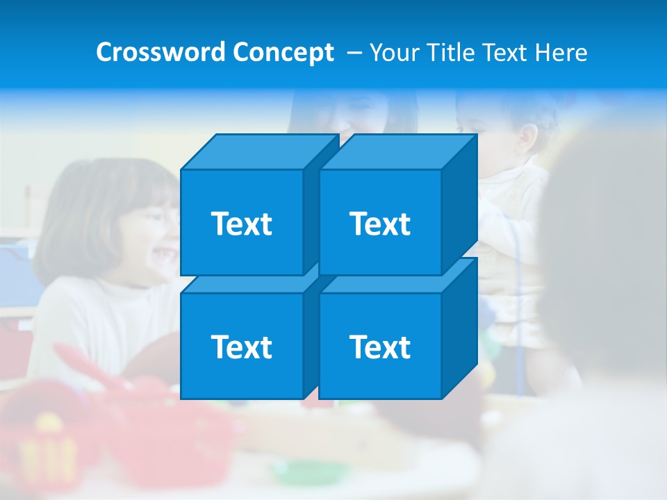 Young Preschooler Toy PowerPoint Template