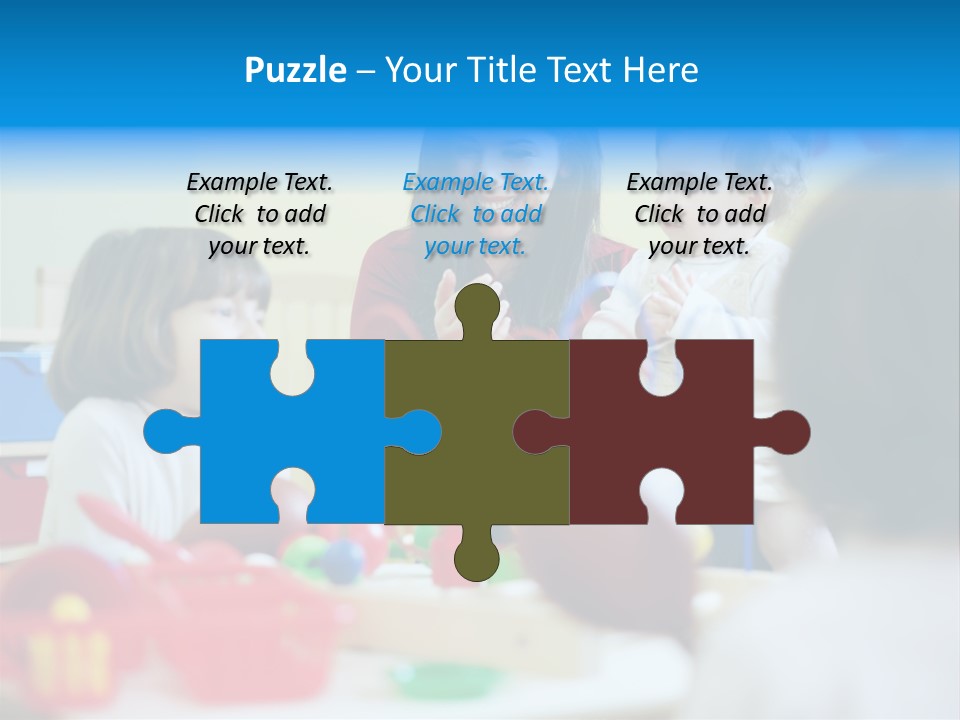 Young Preschooler Toy PowerPoint Template