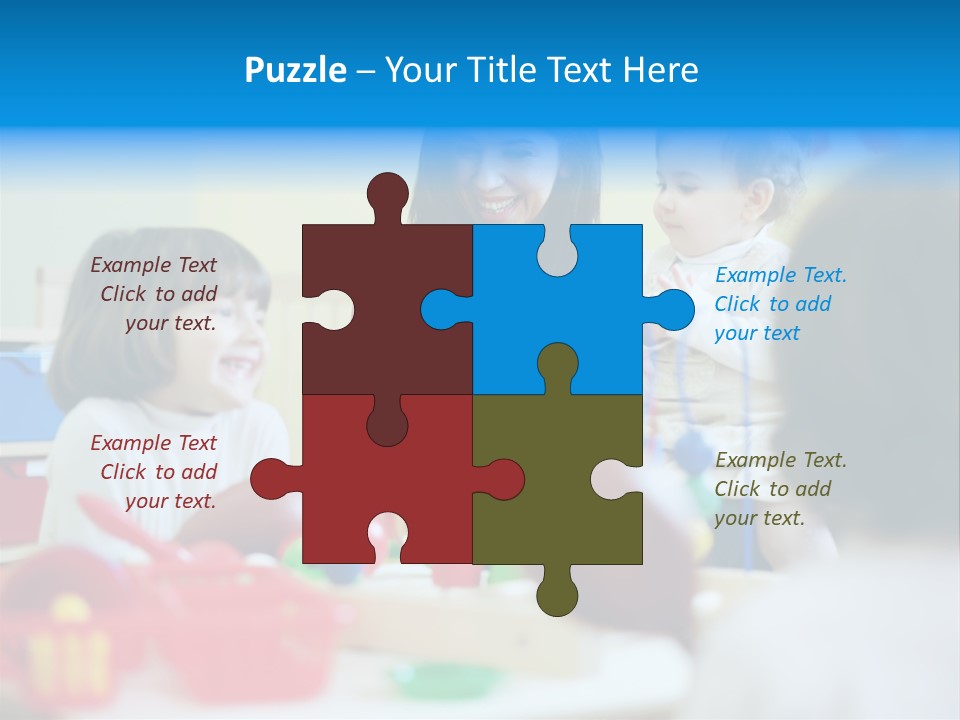 Young Preschooler Toy PowerPoint Template