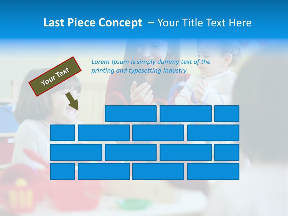 Young Preschooler Toy PowerPoint Template