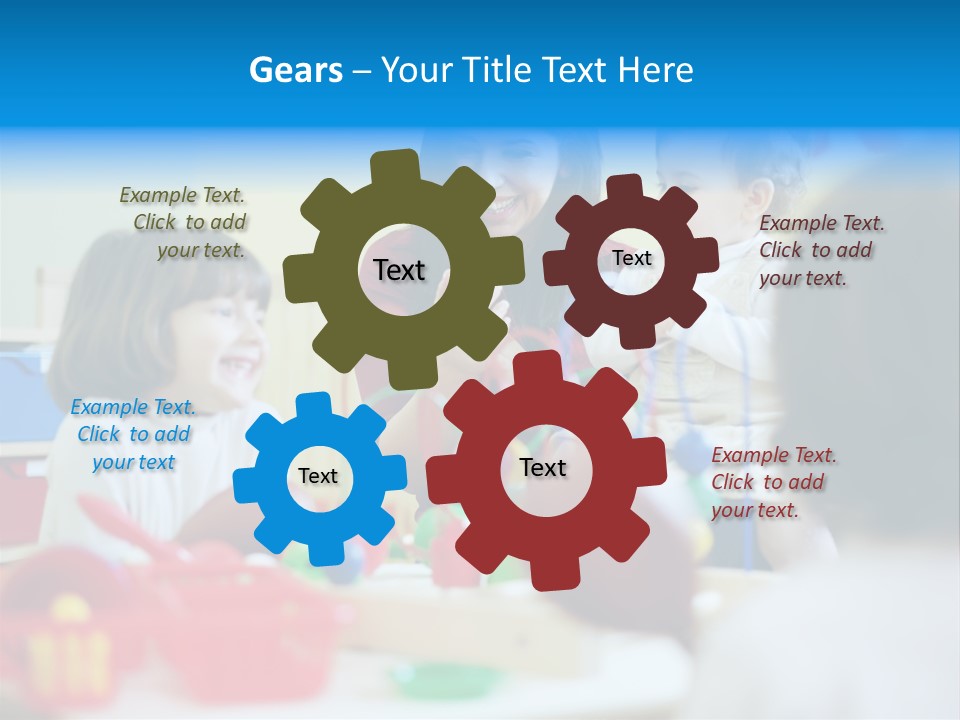 Young Preschooler Toy PowerPoint Template