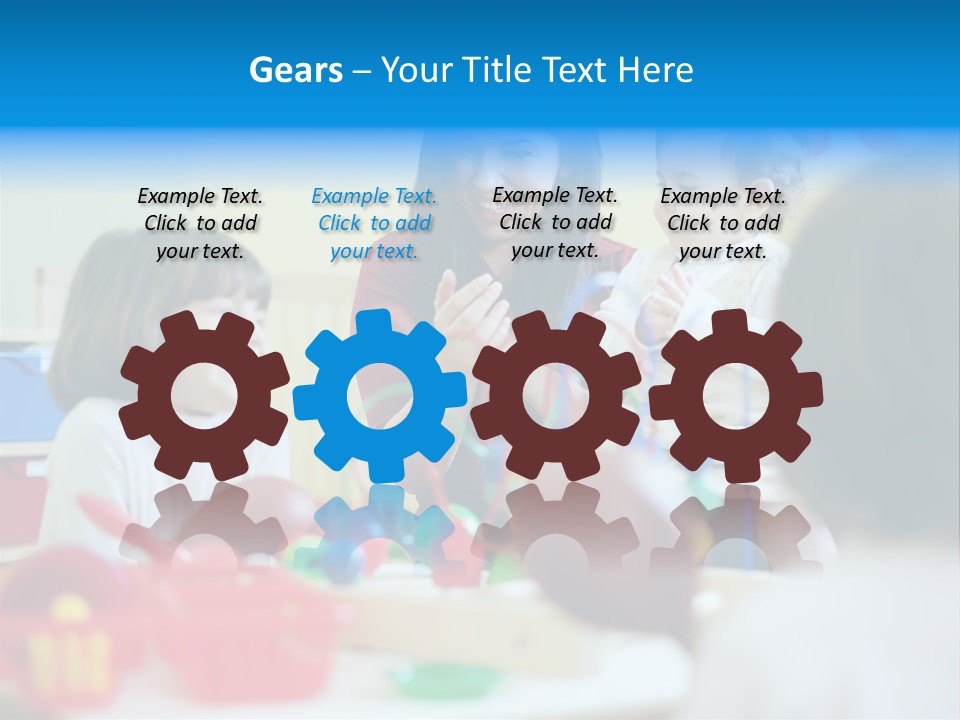 Young Preschooler Toy PowerPoint Template