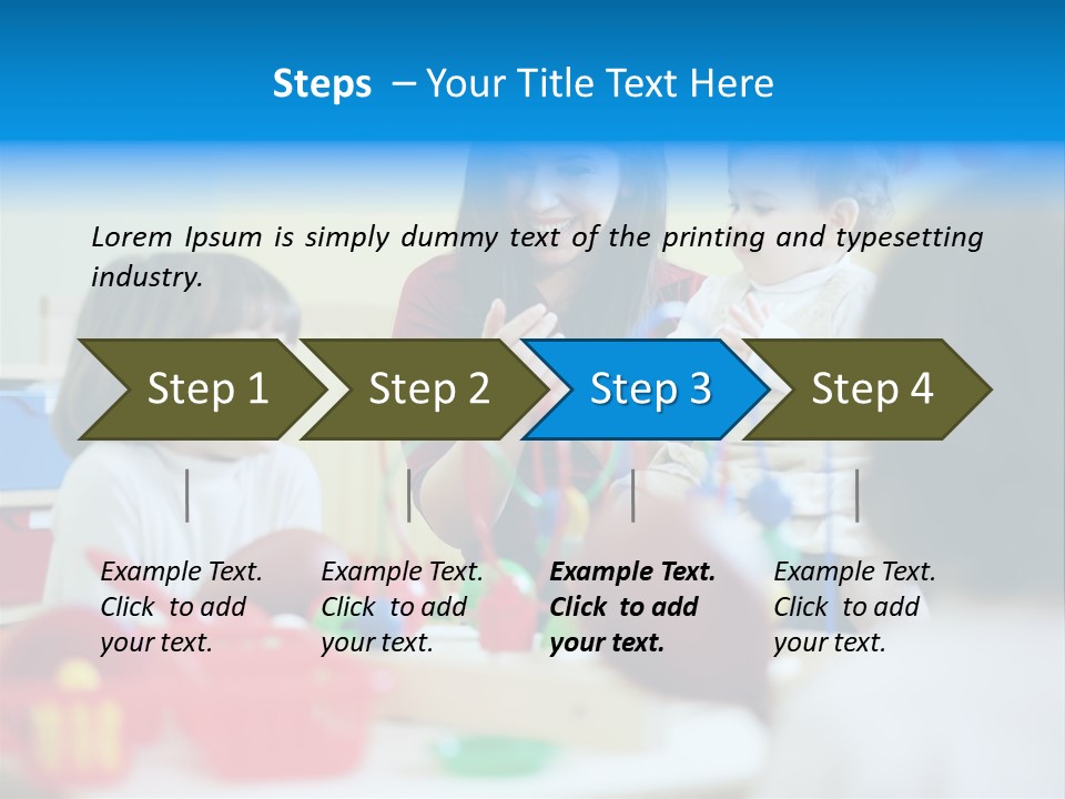 Young Preschooler Toy PowerPoint Template