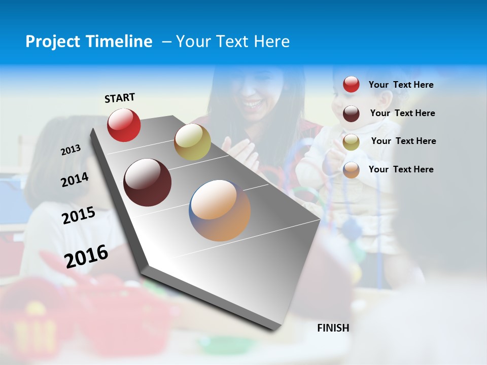 Young Preschooler Toy PowerPoint Template