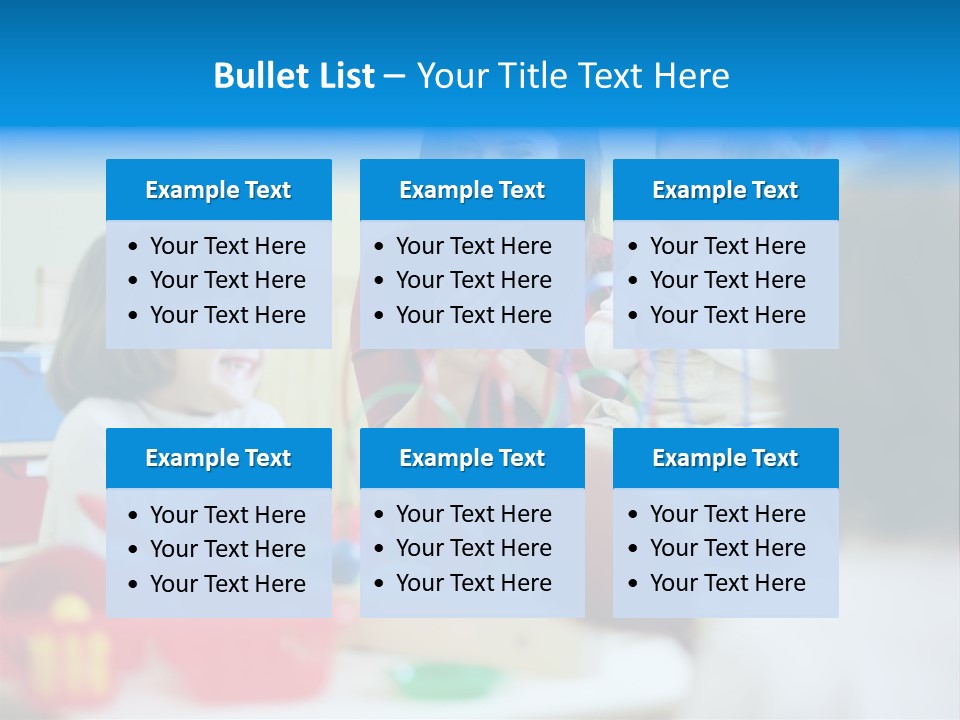 Young Preschooler Toy PowerPoint Template