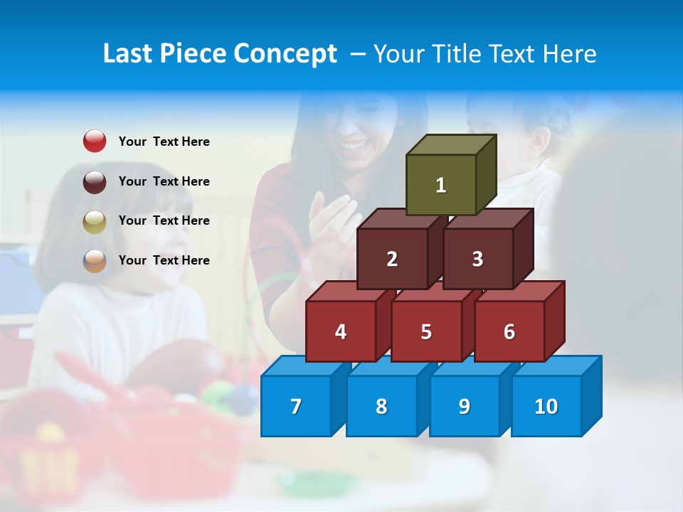 Young Preschooler Toy PowerPoint Template