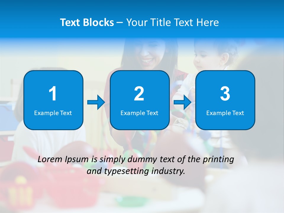 Young Preschooler Toy PowerPoint Template