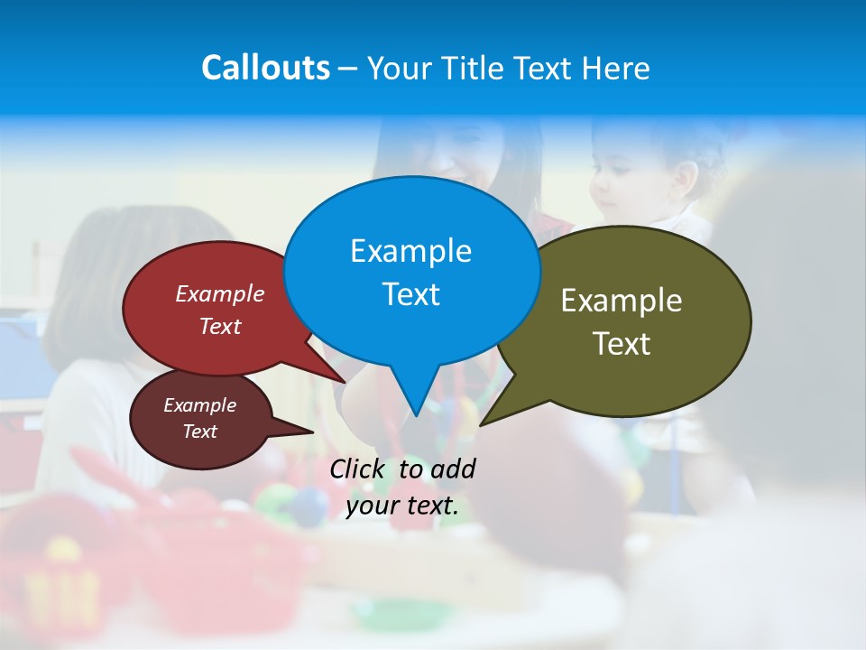 Young Preschooler Toy PowerPoint Template