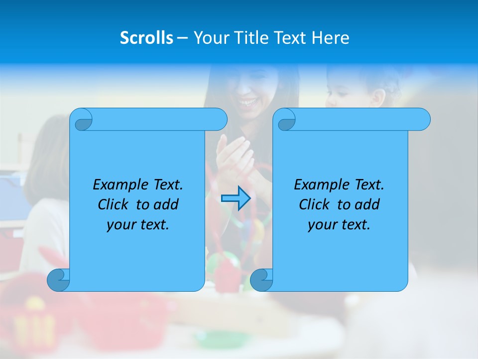 Young Preschooler Toy PowerPoint Template