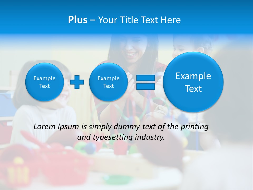 Young Preschooler Toy PowerPoint Template