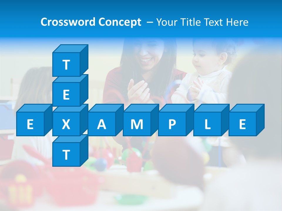 Young Preschooler Toy PowerPoint Template
