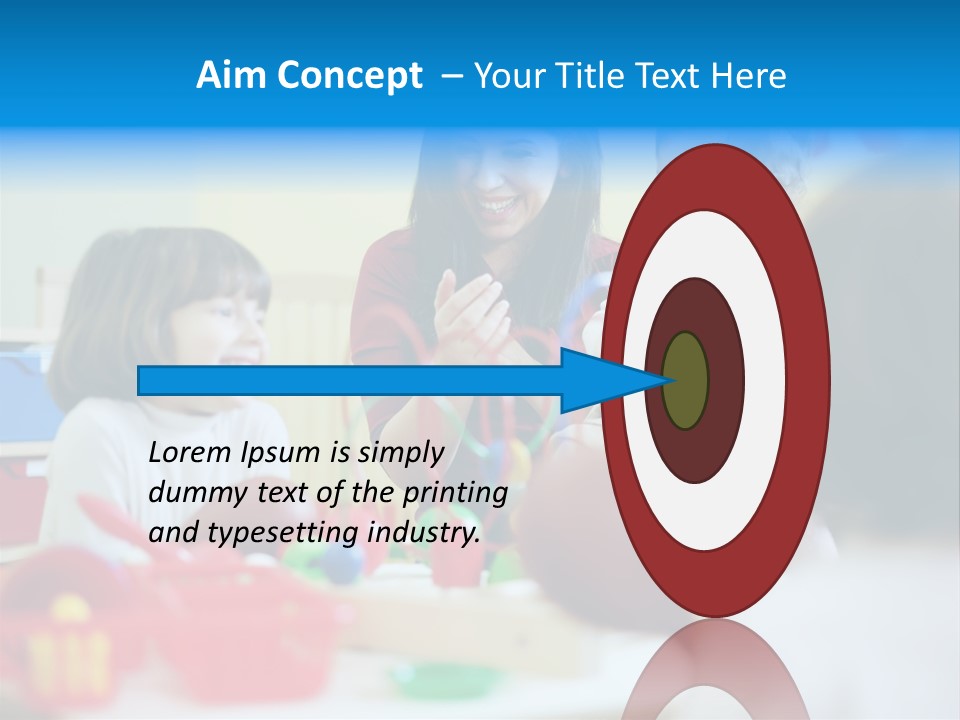 Young Preschooler Toy PowerPoint Template