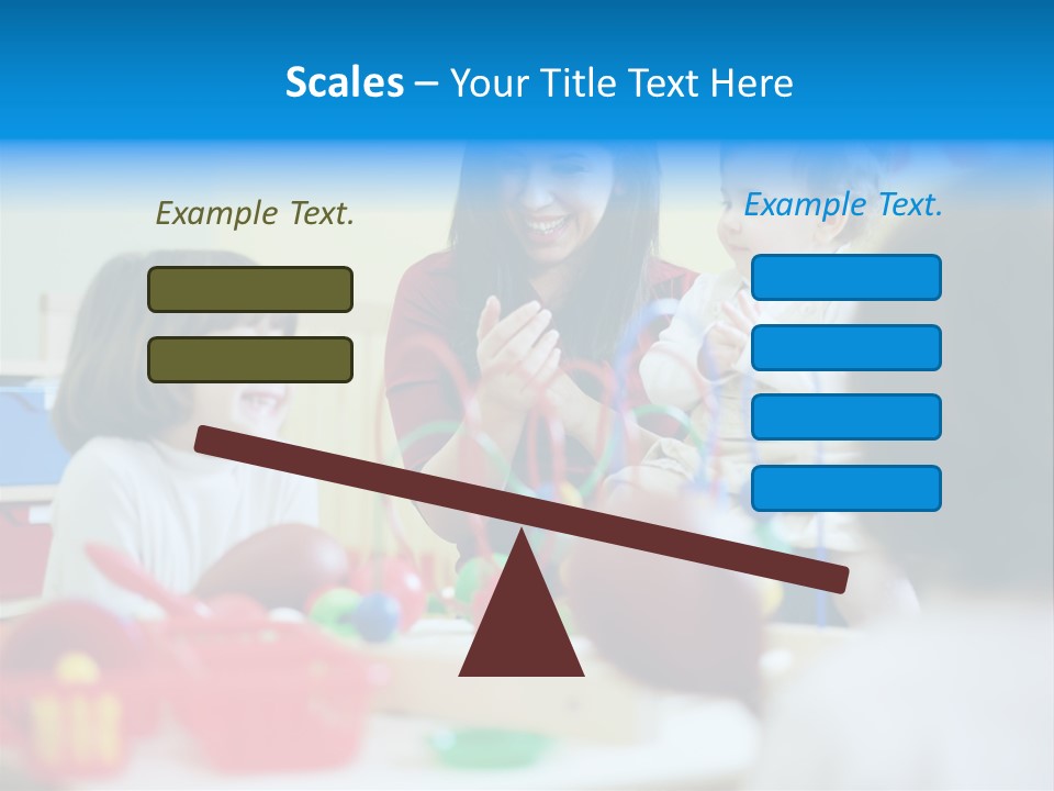 Young Preschooler Toy PowerPoint Template