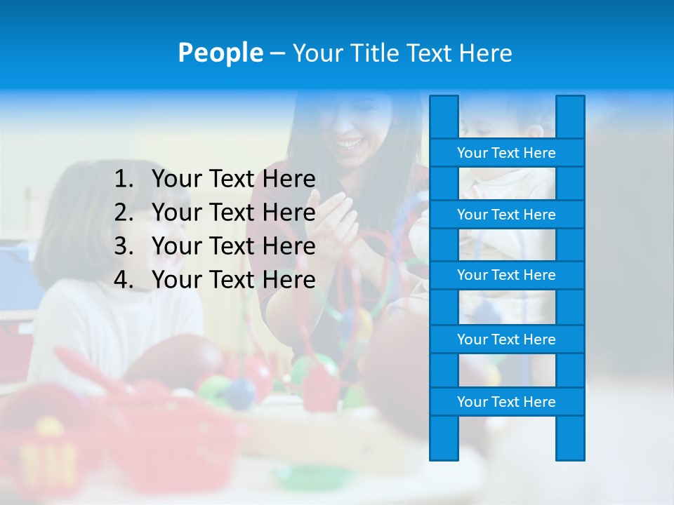 Young Preschooler Toy PowerPoint Template