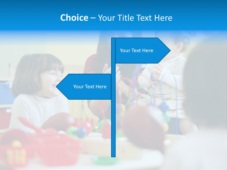 Young Preschooler Toy PowerPoint Template