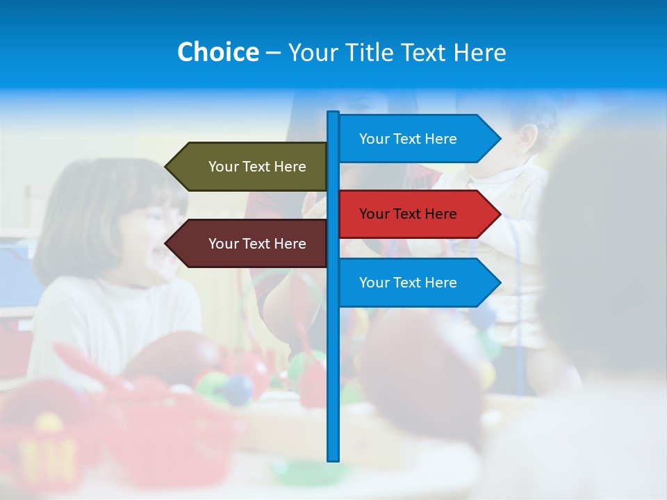 Young Preschooler Toy PowerPoint Template