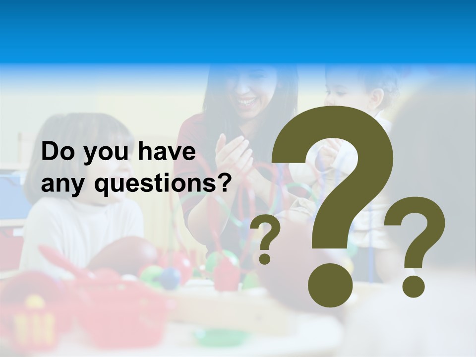 Young Preschooler Toy PowerPoint Template