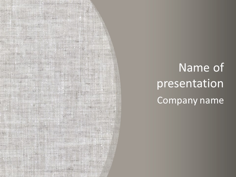 Age Beige Fiber PowerPoint Template