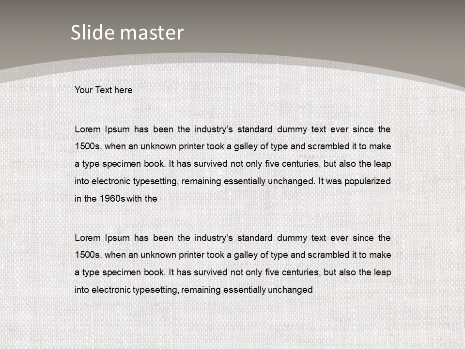 Age Beige Fiber PowerPoint Template