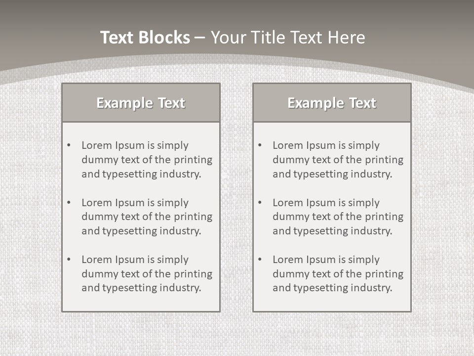 Age Beige Fiber PowerPoint Template