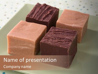 Butter Chocolate Fudge Fudge PowerPoint Template