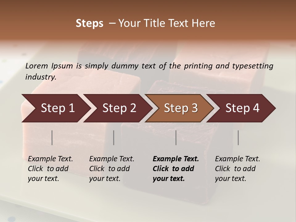 Butter Chocolate Fudge Fudge PowerPoint Template