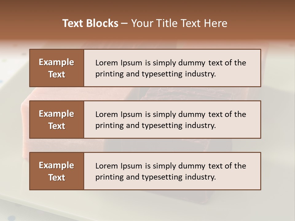 Butter Chocolate Fudge Fudge PowerPoint Template